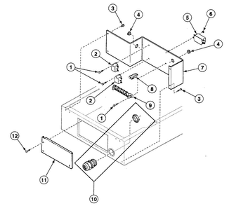 Access Panel Diagram and Parts List for SWFX74NN4000  Speed Queen Washer