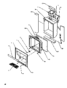 Ice And Water Cavity Diagram and Parts List for SXD19NL-P1168802WL  Amana Refrigerator