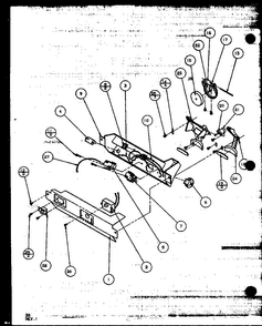 Ice And Water Cavity Diagram and Parts List for SXD19MW-P1121402WW  Amana Refrigerator