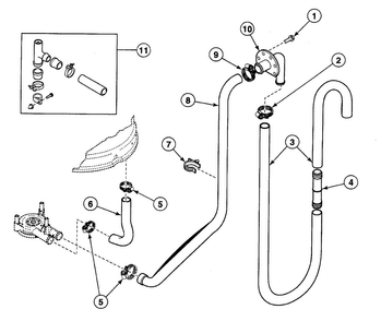 Part Location Diagram of 39177 Maytag Clip