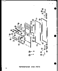 Refrigerator Door Parts Diagram and Parts List for SRI19W-AG-P60340-24WG  Amana Refrigerator