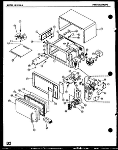 Microwave Parts Diagram and Parts List for 1131B  Amana Microwave