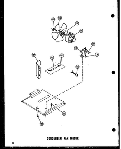 Condenser Fan Motor Diagram and Parts List for EIM5-H-P60119-2W  Amana Ice Maker