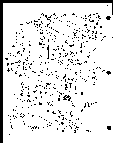 Antenna Assembly Diagram and Parts List for RRL-10A P74267-1M Amana Microwave