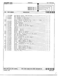 Gas Carrying Page 3 Diagram and Parts List for 8635A  Norge Dryer