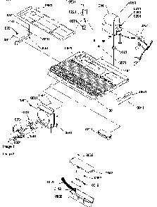 Machine Compartment Diagram and Parts List for SRD22S5L-P1190304WL  Amana Refrigerator