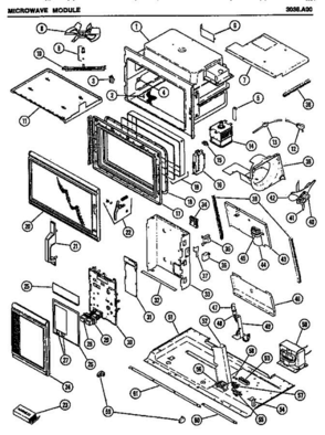 05 - Page 1 Diagram and Parts List for 3036A00  Litton Microwave