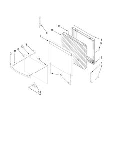 Part Location Diagram of 2401F130-70 Whirlpool PANEL-DOOR