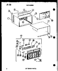 Section 12 Diagram and Parts List for 218-3K P67535-5R Amana Air Conditioner