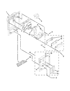 Dispenser Parts Diagram and Parts List for JS48PPDUDB14  Jenn-Air Refrigerator