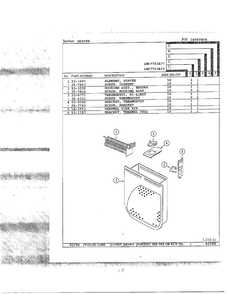 Heater Diagram and Parts List for LNC7753A77  Maytag Dryer