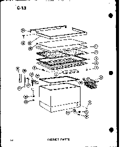 Cabinet Parts Diagram and Parts List for C7-C P60212-79WC Amana Freezer