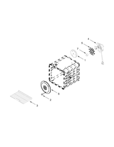 18" Internal Oven Parts Diagram and Parts List for JLRP548WP00  Jenn-Air Range
