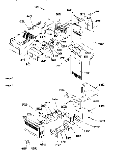 Ice Bucket Auger And Ice Maker Parts Diagram and Parts List for SBDE522VW-P1320305WW  Amana Refrigerator