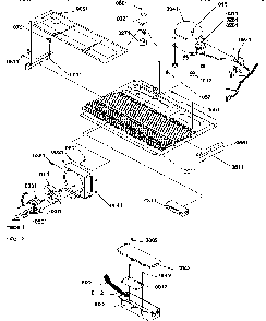 Machine Compartment Diagram and Parts List for SRD25TPSE-P1190310WE  Amana Refrigerator