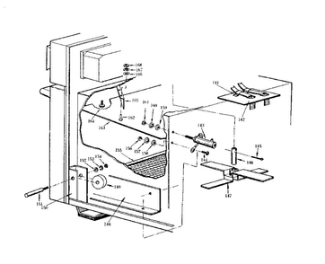 Oven Right Side View Diagram and Parts List for 5629917000  Kenmore Microwave