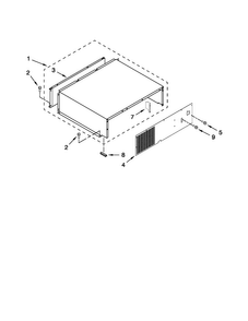 Top Grille And Unit Cover Parts Diagram and Parts List for JS42NXFXDW01  Jenn-Air Refrigerator