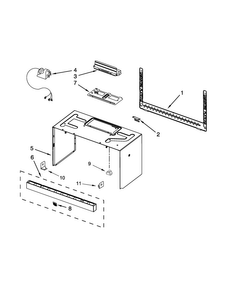 Cabinet And Installation Parts Diagram and Parts List for MMV1164WB6  Maytag Microwave