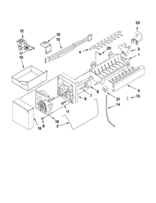 Icemaker Parts Diagram and Parts List for JFC2089WEP5  Jenn-Air Refrigerator