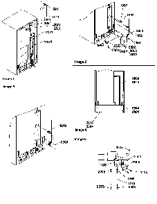 Cabinet Back Diagram and Parts List for SBDE522VW-P1320305WW  Amana Refrigerator