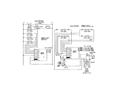 Wiring Information Diagram and Parts List for CLGP2720PN  Jenn-Air Cooktop