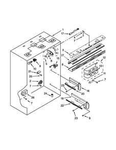 Refrigerator Liner Parts Diagram and Parts List for JB36NXFXLW04  Jenn-Air Refrigerator