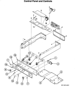 Part Location Diagram of 512117W Whirlpool Timer Knob