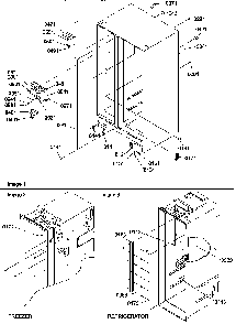 Cabinet Parts Diagram and Parts List for SSD522SW-P1184704WW  Amana Refrigerator