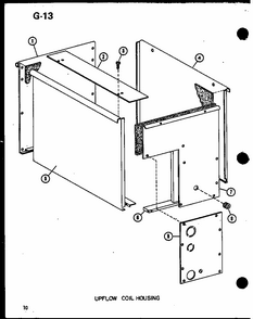 Upflow Coil Housing (d67635-28/p67635-28c) (d67635-24/p67635-24c) (d67635-20/p67635-20c) (d67635-16/p67635-16c) Diagram and Parts List for ECFC30AOM-C P67487-10C Amana Air Conditioner