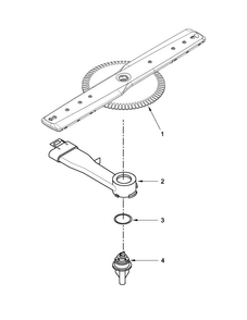 Lower Washarm Parts Diagram and Parts List for MDBH949PAM2  Maytag Dishwasher