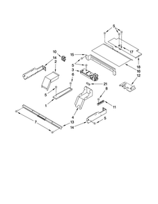 Top Venting Parts Diagram and Parts List for MEW7530WDB01  Maytag Wall Oven