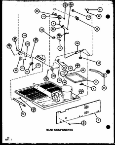 Rear Components (tl22j/p7739035w) Diagram and Parts List for TL8J-P7739024W  Amana Refrigerator