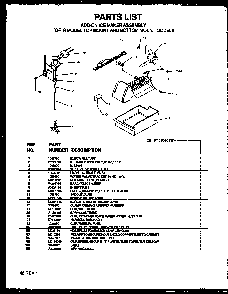Section 17 Diagram and Parts List for TS18R2G-P1158311WG  Amana Refrigerator