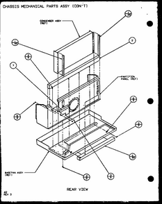 Chassis Mechanical Parts Assy (pth09300f/p1102601r) (pth09400f/p1102701r) (pth09300fc/p1103001r) (pth09400fc/p1103101r) Diagram and Parts List for PTH09400F P1102701R Amana Air Conditioner