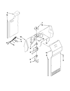 Air Flow Parts Diagram and Parts List for CS22CFXTT02  Crosley Refrigerator