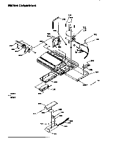 Machine Compartment Diagram and Parts List for SBD20S4E-P1190004WE  Amana Refrigerator