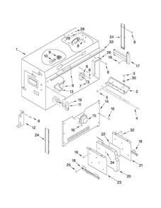 Freezer Liner Parts Diagram and Parts List for JF42NXFXDW00  Jenn-Air Refrigerator