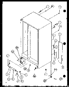 Section 3 Diagram and Parts List for SC25JP-7870114W  Amana Refrigerator