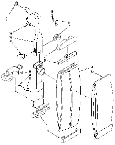 Bag Housing And Handle Diagram and Parts List for 1163038290C  Kenmore Canister Vacuum