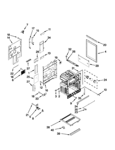 Chassis Parts Diagram and Parts List for MET8885XB01  Maytag Range