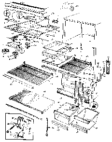 Fresh Food Compartment Diagram and Parts List for JRT172RB MAJ21A Jenn-Air Refrigerator