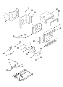 Air Flow And Control Diagram and Parts List for CA5WML0  Crosley Air Conditioner
