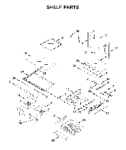 Shelf parts Diagram and Parts List for MFI2269FRB02  Maytag Refrigerator