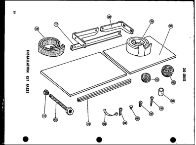 Installationkit Parts Diagram and Parts List for 615-2J P54720-1R Amana Air Conditioner