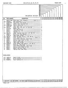 Freezer Door/misc Page 2 Diagram and Parts List for 21372A  Admiral Refrigerator