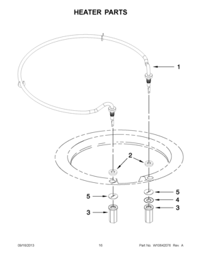 09 - HEATER PARTS Diagram and Parts List for JDB8200AWS3  Maytag Dishwasher