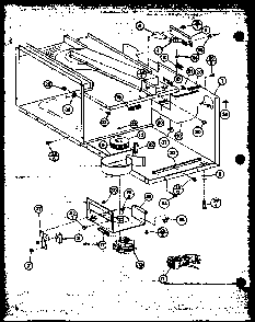 Blower/wiring Harness Diagram and Parts List for CRRL-700 P76381-2M Amana Microwave