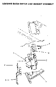 Door Switch And Bracket Asm Diagram and Parts List for NA3812L33638  Speed Queen Washer