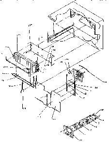 Evaporator Assembly Diagram and Parts List for TG18S3L-P1194601W  Amana Refrigerator