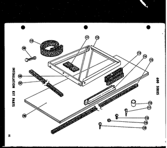 Installation Kit Parts Diagram and Parts List for 615-2G P54302-30R Amana Air Conditioner